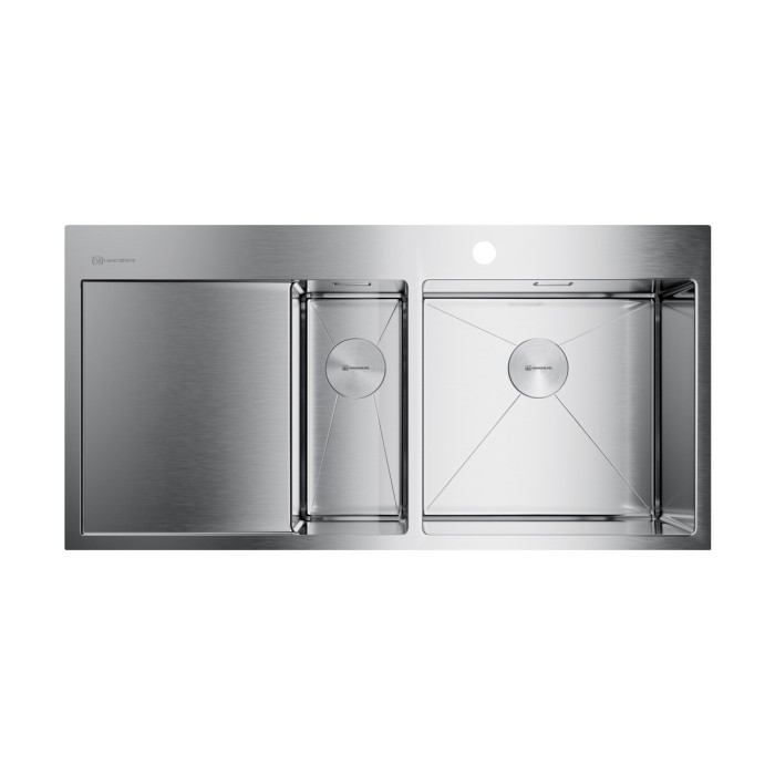 Omoikiri кухонная мойка Akisame 100-2-R, нержавеющая сталь арт. 4973547