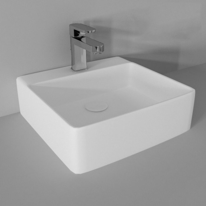ArtCeram раковина для ванной комнаты, qul005 01 00 quadro цвет: белый глянцевый