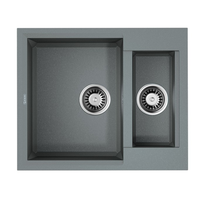 Omoikiri кухонная мойка Sakaime 60-2, leningrad grey арт. 4993554