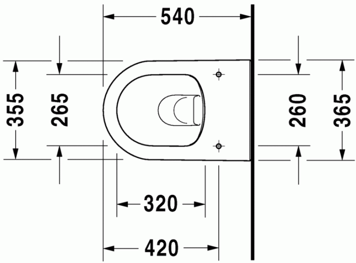 Duravit подвесной унитаз 54 см безободковый, darling new, 2557090000 цвет: белый