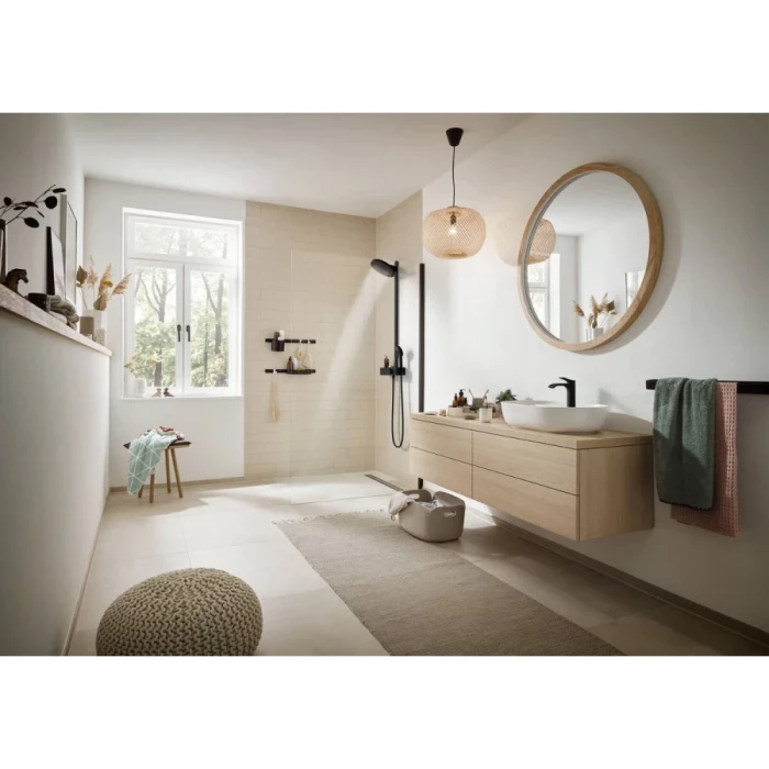 Hansgrohe смеситель для раковины без донного клапана, Vivenis, черный арт. 75022670