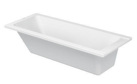 Duravit акриловая встраиваемая ванна 1700 х 700, d-code, 700097000000000 цвет: белый