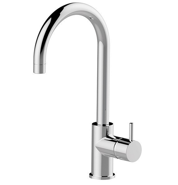 Cisal высокий смеситель для кухни ln00053521 less new cisal, цвет: хром