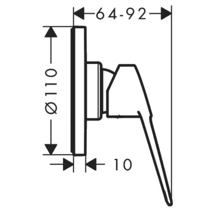Hansgrohe смеситель для душа, Novus Loop, хром арт. 71361000