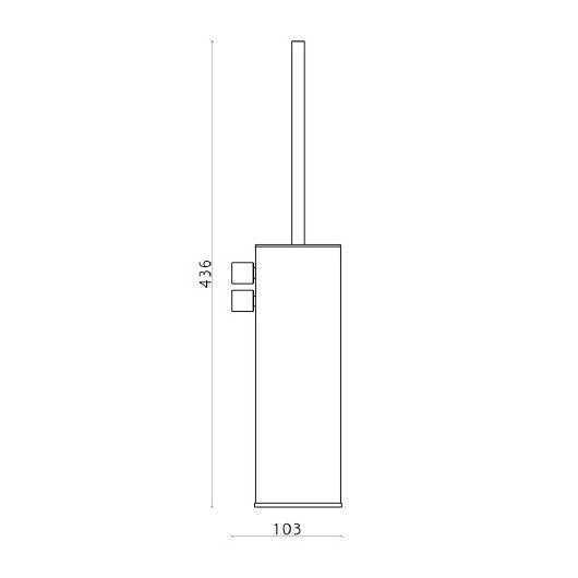Cisal ёршик для унитаза подвесной xi090671d1 xion cisal, цвет: нержавеющая сталь
