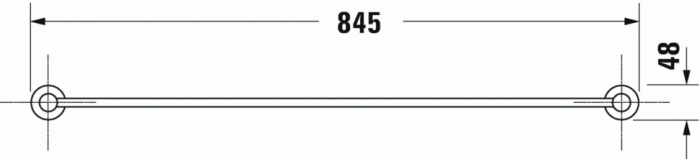 Duravit держатель для полотенца, d-code, 0099231000 цвет: хром