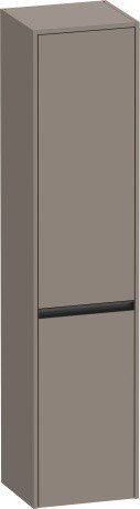 Duravit высокий шкаф с двумя дверцами петли справа 360 мм х 400 мм х 1760 мм, ketho.2, k21329r43430000 цвет: базальт матовый