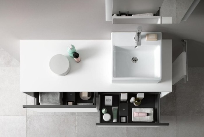 Duravit тумба подвесная под две раковины 550 мм х 1600 мм х 459 мм, ketho.2, k24889b22220000 цвет: белый глянцевый