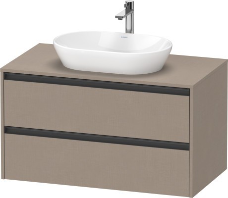Duravit тумба подвесная под раковину 550 мм х 1000 мм х 568 мм, ketho.2, k24896075750000 цвет: лён
