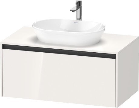 Duravit тумба подвесная под раковину 550 мм х 1000 мм х 459 мм, ketho.2, k24886022220000 цвет: белый глянцевый