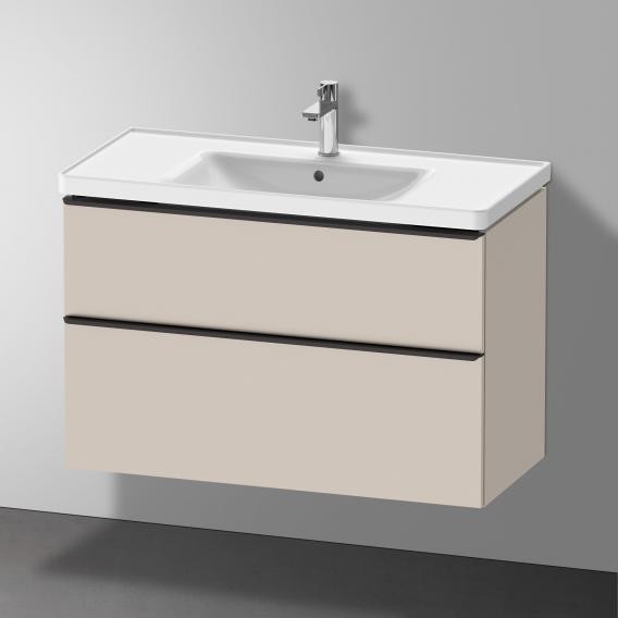 Duravit тумба подвесная под раковину 984 мм х 452 мм, d-neo, de435609191 цвет: серо-коричневый матовый