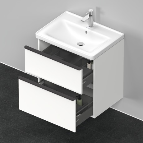 Duravit тумба подвесная под раковину 634 мм х 452 мм, d-neo, de435401818 цвет: gres pietra grey opaco