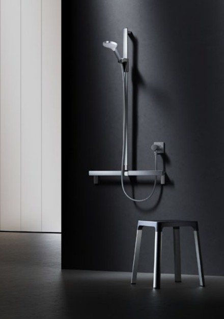 Keuco душевая штанга 900 мм, с держателем лейки, axess, хром арт. 35012 010900