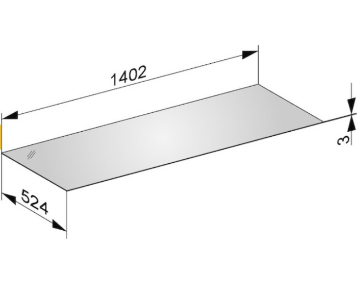 Keuco декоративная верхняя крышка из кристаллина для боковой тумбы, edition 11, арт. 31326 149001