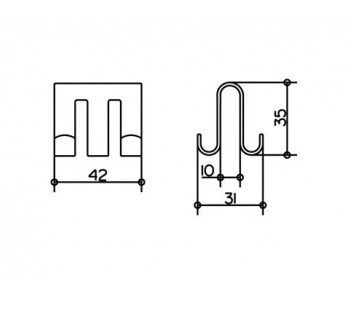 Keuco крючок для полотенца (только по запросу), universal, хром арт. 04984 010000