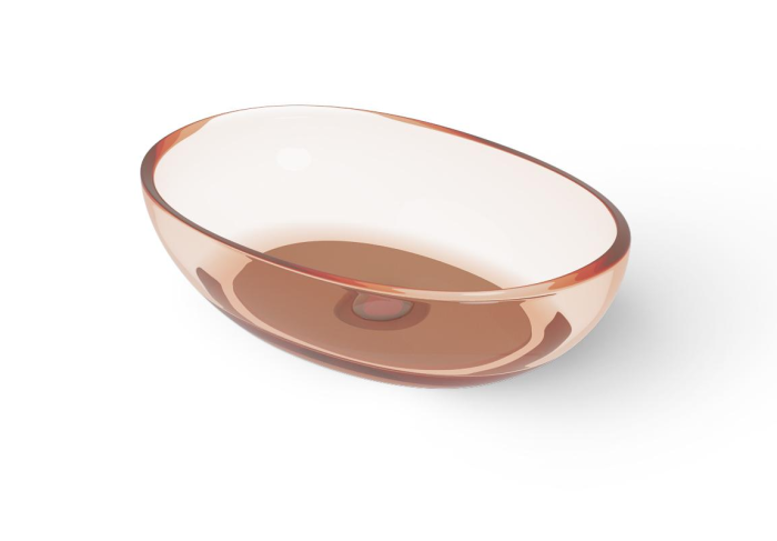 Накладная раковина 600х400хh145/155 мм, DEA Countertop basin, коричневый арт. DD9077 600 R9