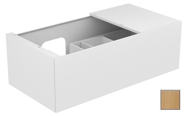 Keuco тумба подвесная под раковину слева с одним выдвижным фронтом, с внутренней светодиодной подсветкой, edition 11, дуб светлый арт. 31153 890100