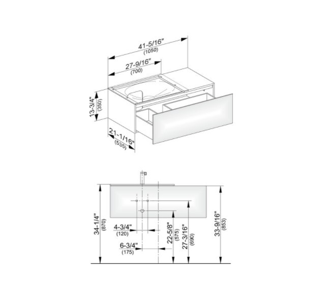 Keuco тумба подвесная под раковину слева с одним выдвижным фронтом, с внутренней светодиодной подсветкой, edition 11, дуб светлый арт. 31153 890100