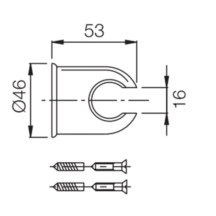 Fima Carlo Frattini держатель ручного душа wellness, хром арт. f2028cr