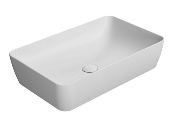 GSI Раковина накладная 60х38х14 см, матовая, санфаянс, Color-elements - 903609