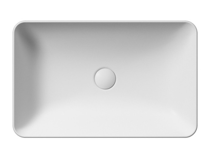 GSI Раковина накладная 60х38х14 см, матовая, санфаянс, Color-elements - 903609