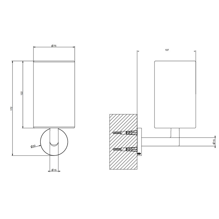 Gessi Стакан для зубных щеток настенный черный, Tondo, 63608#299 цвет: black xl