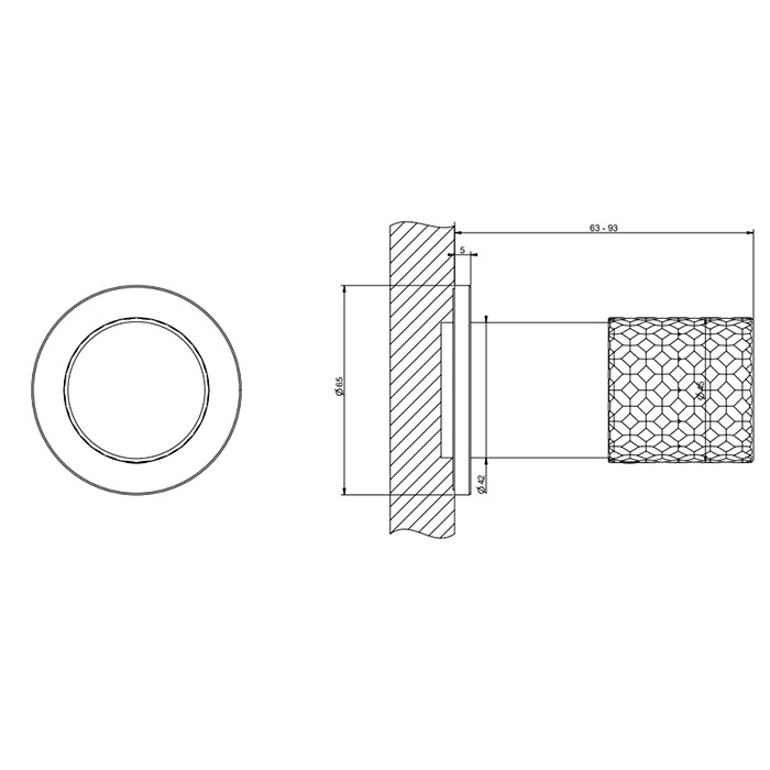 Gessi Смеситель для душа, встраиваемый, Habito Intreccio, 70199#031 цвет: хром