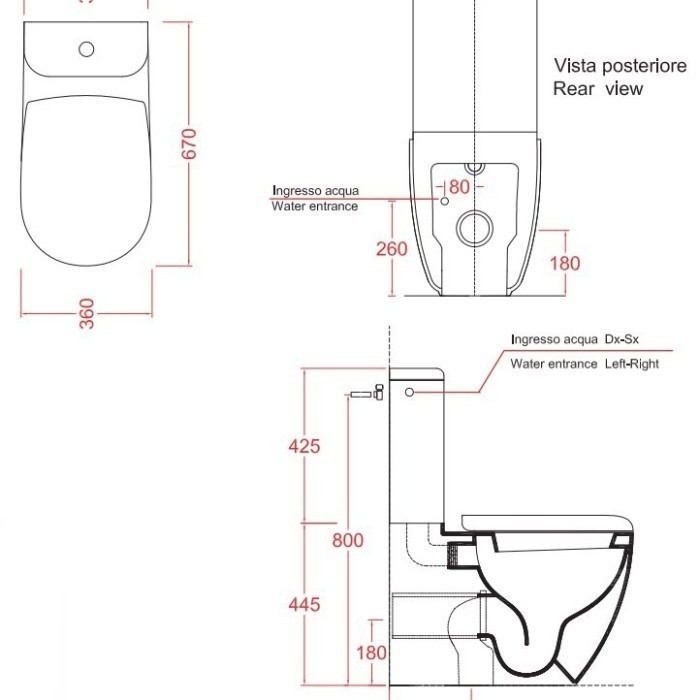 ArtCeram бачок для унитаза, flc001 03 00 file 2.0 цвет: черный глянцевый