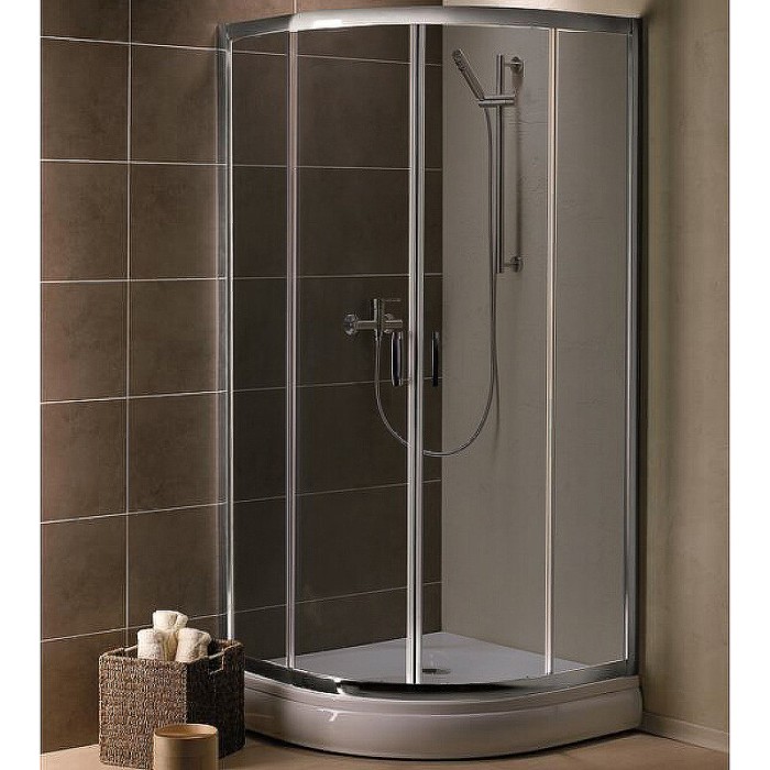 Radaway душевой уголок 1900 90x90 профиль хром стекло графит, Premium Plus - 30403-01-05N