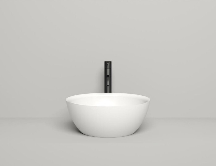 Salini раковина накладная 42,5x42,5, alda, 1102110g цвет: глянцевый белый