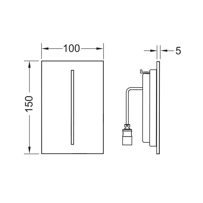 TECE лицевая панель, цвет: серовато-бежевый, filo velvet urinal - 9242084