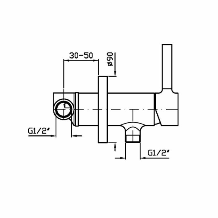 Zucchetti смеситель для душа однорычажный встраиваемый, pan. хром арт. zp6072 r99686