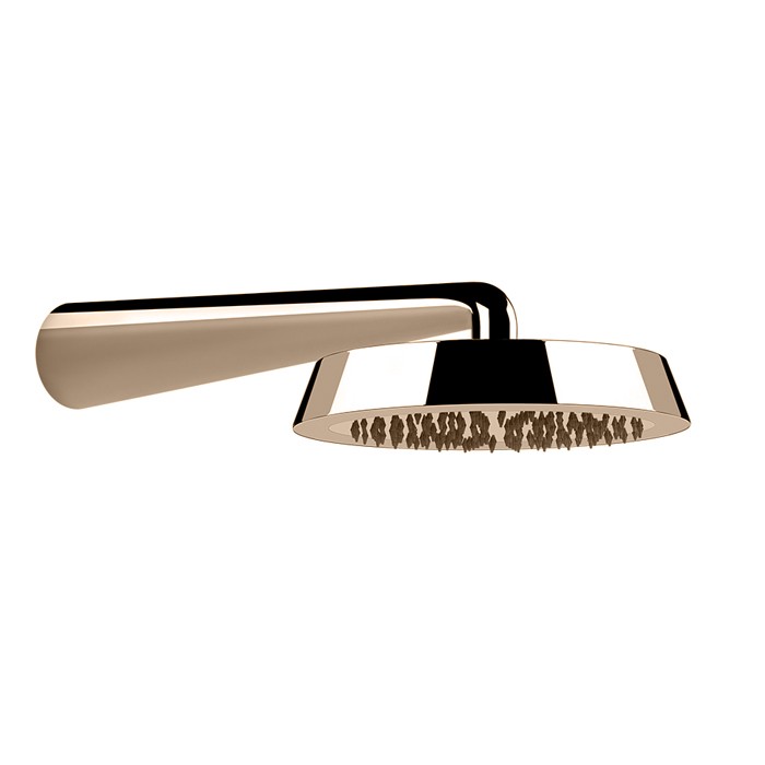 Gessi Верхний душ d24см., с настенным держателем 40см., Cono, 45151#030 цвет: copper pvd