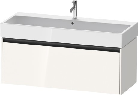Duravit тумба подвесная под раковину 460 мм х 1184 мм х 440 мм, ketho.2, k25079022220000 цвет: белый глянцевый
