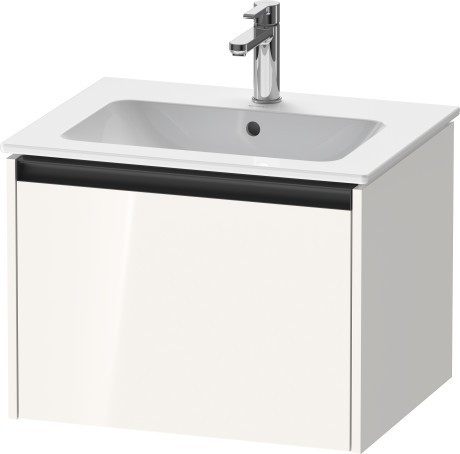 Duravit тумба подвесная под раковину 480 мм х 610 мм х 440 мм, ketho.2, k25062022220000 цвет: белый глянцевый
