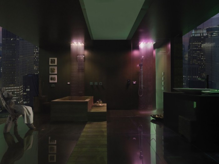 Bossini верхний душ с rgb хромотерапией, dream, хром арт. h37450.030