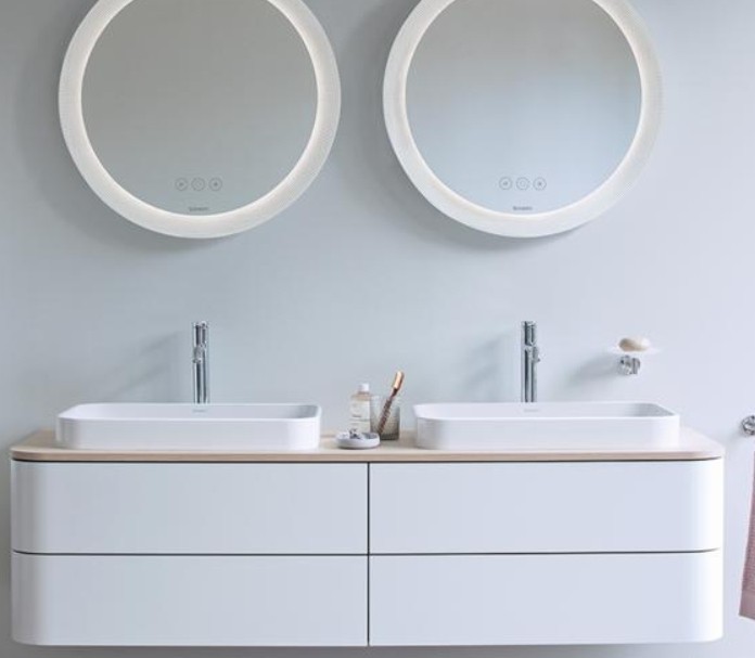 Duravit раковина встраиваемая сверху без перелива, с креплением, happy d.2 plus, 2359600000 цвет: белый