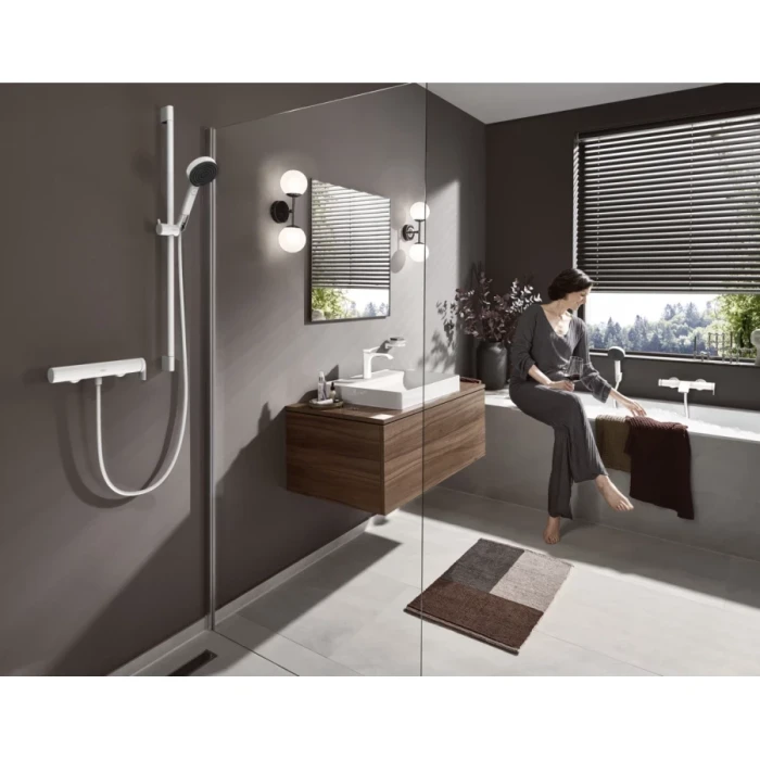 Hansgrohe смеситель для раковины с донным клапаном, Vivenis, белый арт. 75020700