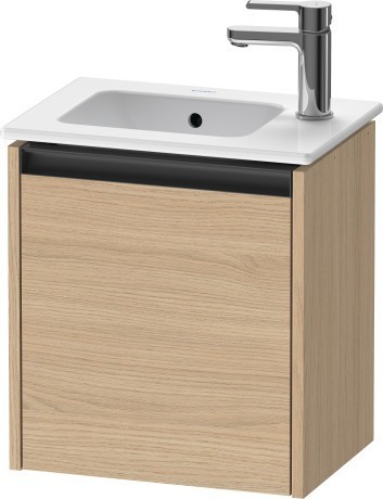 Duravit тумба подвесная под раковину 292 мм х 410 мм х 440 мм, с 1 дверцей, ketho.2, k25060l30300000 цвет: натуральный дуб