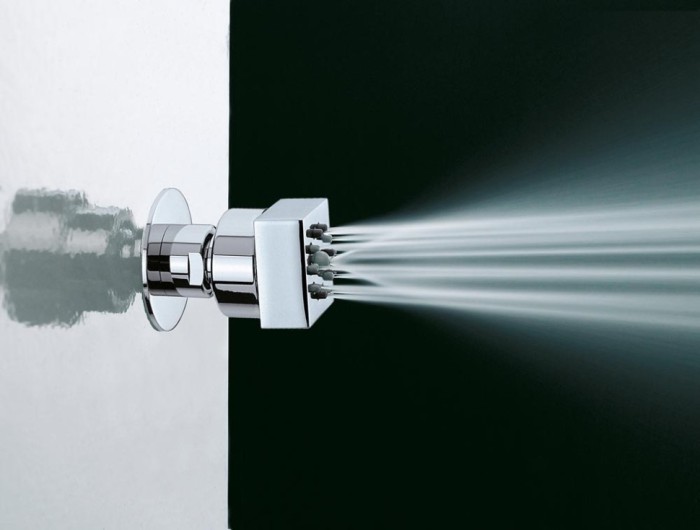 Bossini форсунка боковая для душа gom box, cubic, хром арт. i00136.030