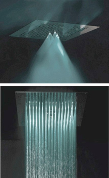 Bossini верхний душ для подвесного потолка neb 570 мм х 470 мм, с 2 режимами струи, dream, хром арт. h38657.030