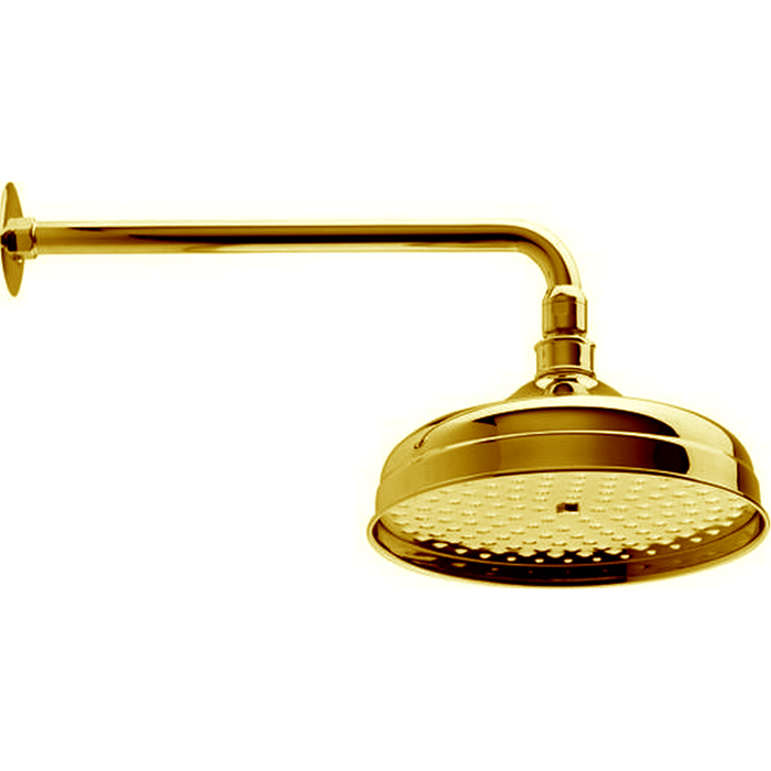 Cisal верхний душ d=210мм, l270, для настенного крепления ds01340024 shower, цвет: золото