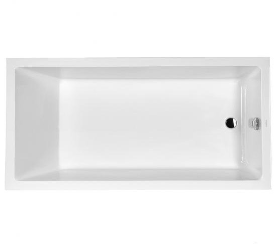 Duravit акриловая ванна 1800 х 900 c однм наклоном для спины, с переливом, starck, 700050000000000 цвет: белый