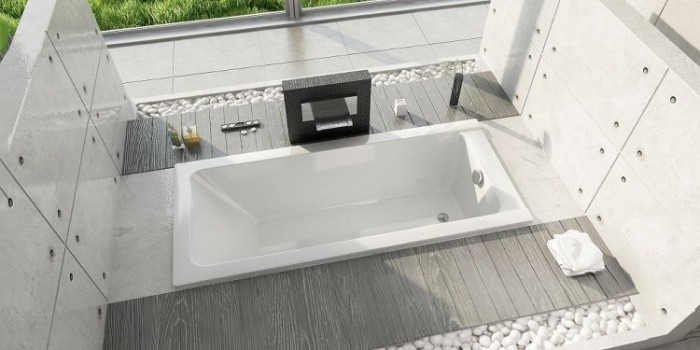 Duravit акриловая ванна 1800 х 900 c однм наклоном для спины, с переливом, starck, 700050000000000 цвет: белый