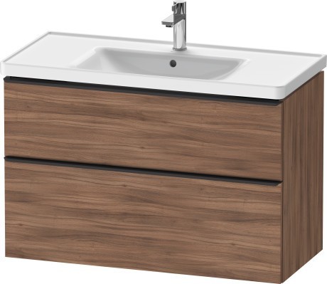 Duravit тумба подвесная под раковину 984 мм х 452 мм, d-neo, de435607979 цвет: орех натуральный