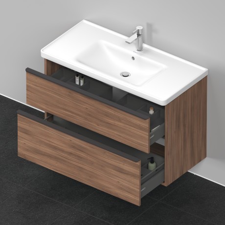 Duravit тумба подвесная под раковину 984 мм х 452 мм, d-neo, de435607979 цвет: орех натуральный