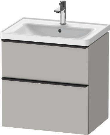 Duravit тумба подвесная под раковину 634 мм х 452 мм, d-neo, de435400707 цвет: бетонно-серый матовый