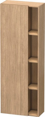 Duravit шкаф-пенал подвесной с полками европейский/белый, durastyle, ds 1239 l 52 цвет: дуб европейский