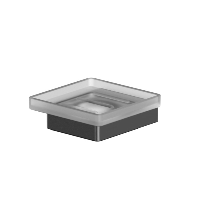 Мыльница подвесная, Whitecross Cubo gunmetal, оружейная сталь арт. CU2420GM