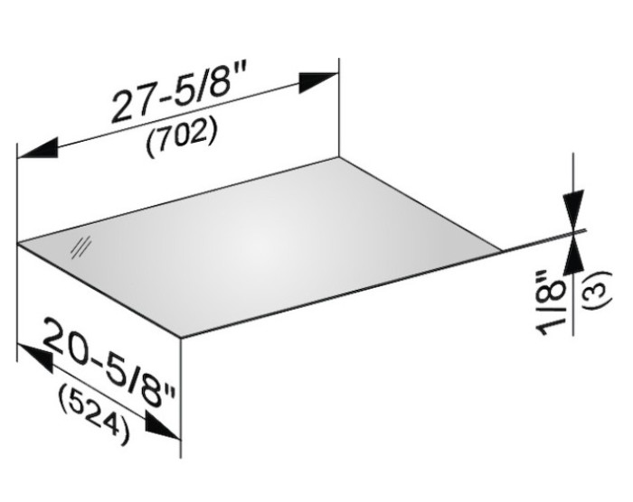 Keuco декоративная верхняя крышка из кристаллина для боковой тумбы, edition 11, арт. 31322 119000